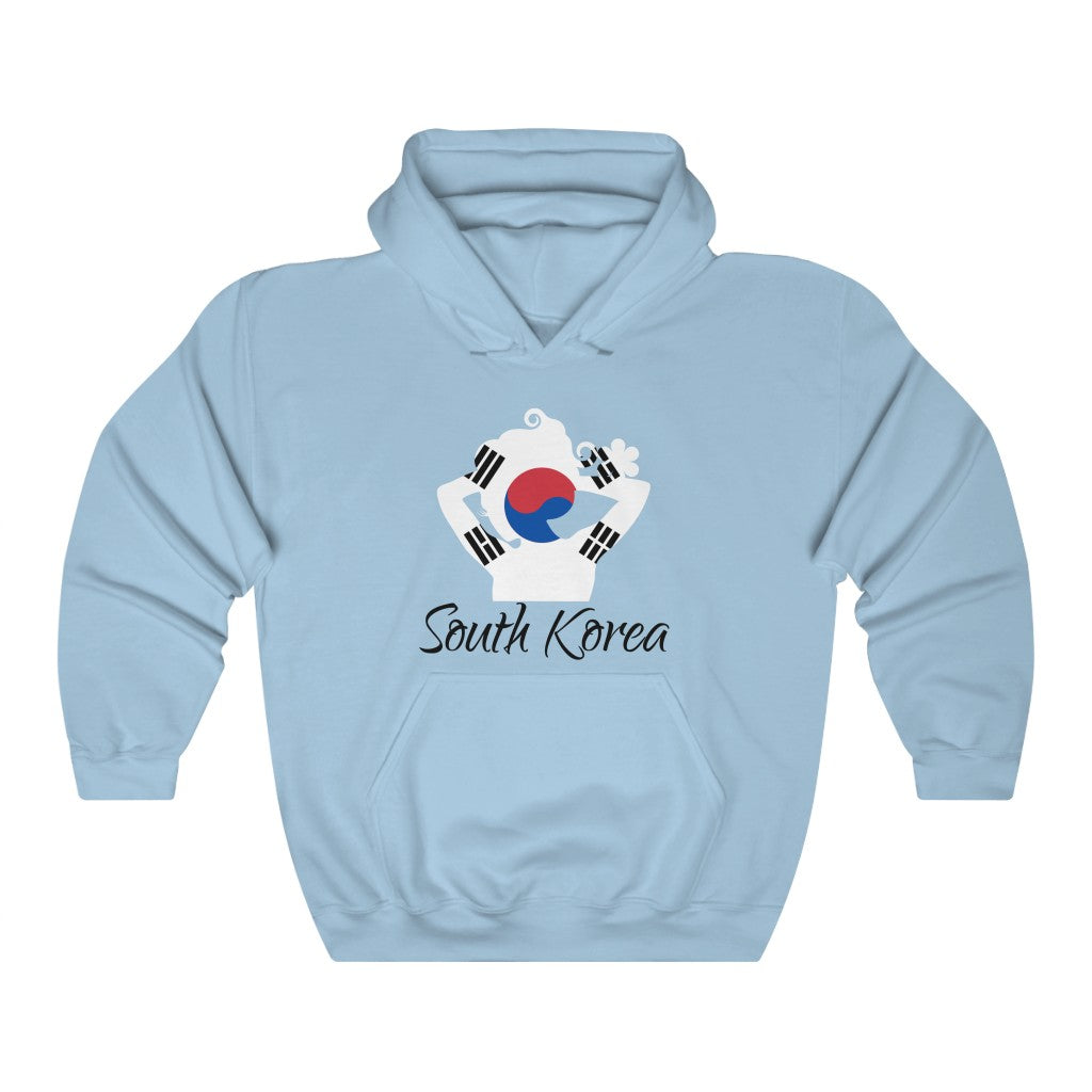 South Korea Lady Flag Hoodie Sweatshirt 1 - Unisex