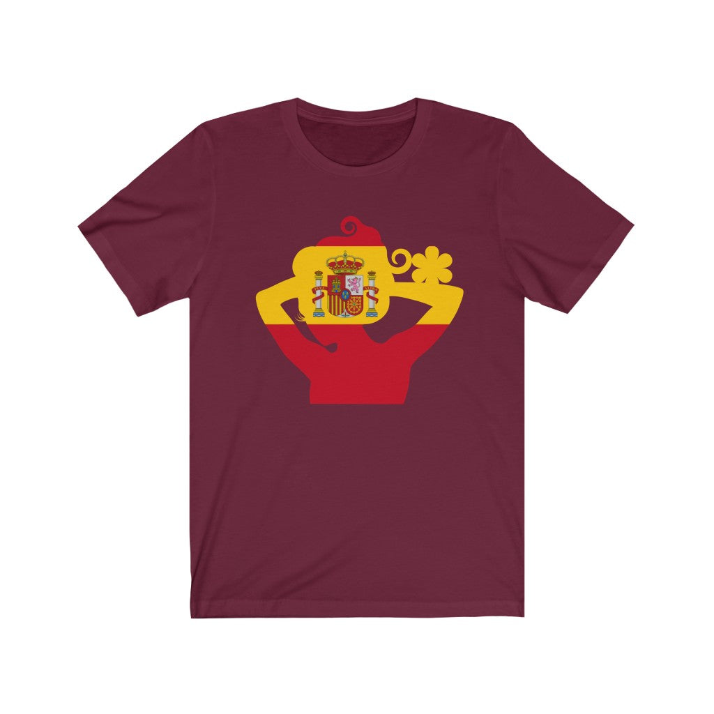 Spain Lady Flag Premium Tee - Unisex