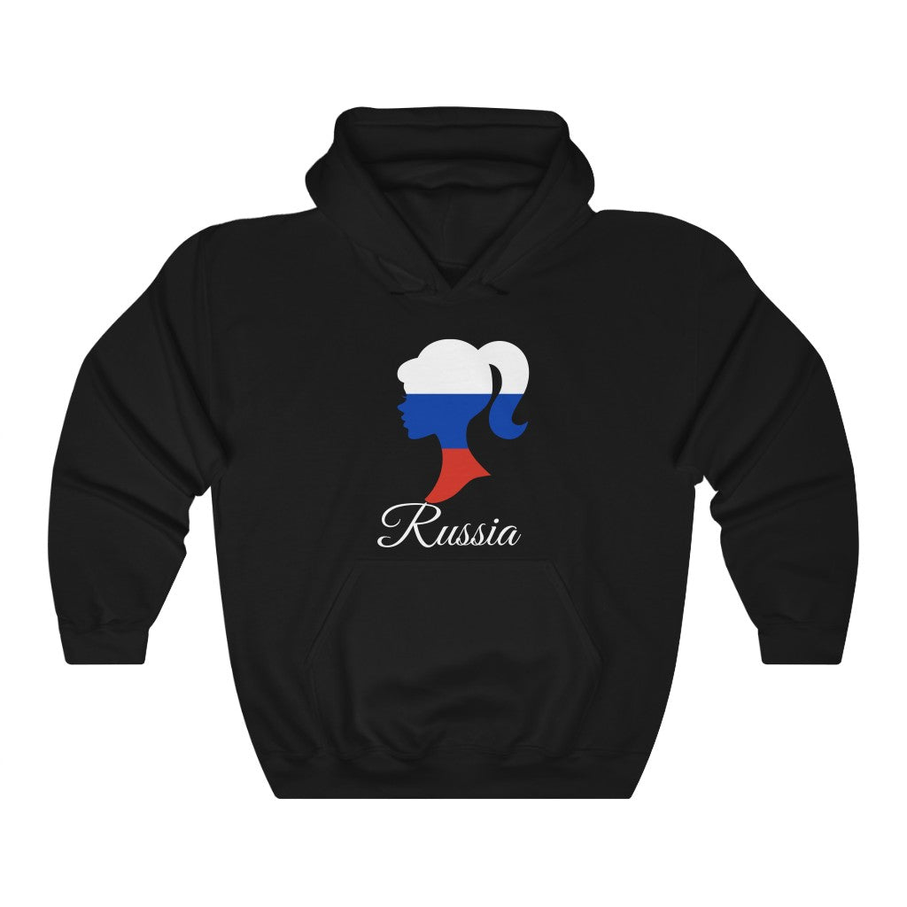Russia Girl Flag Hoodie Sweatshirt 2 - Unisex