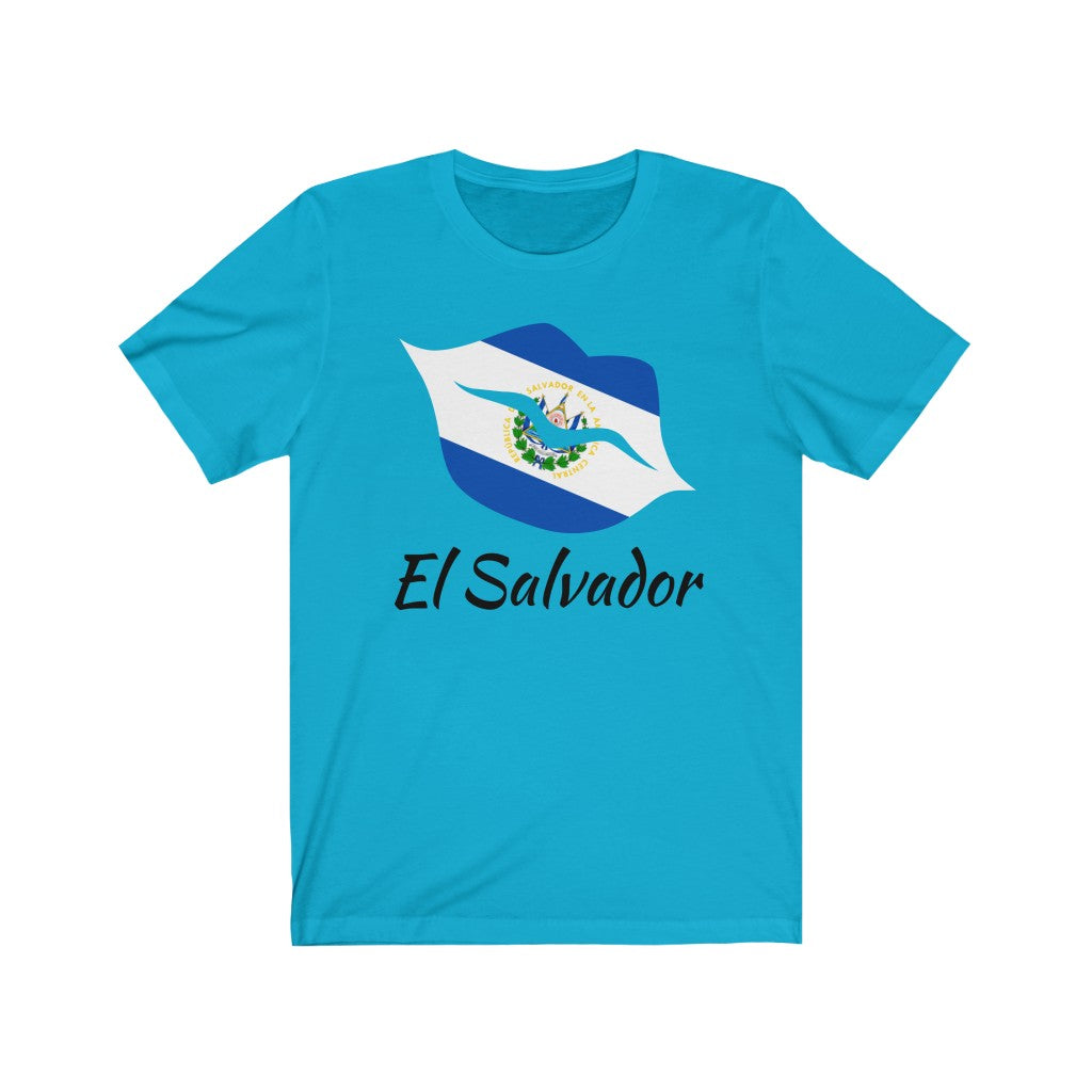 El Salvador Lips Flag Premium Tee 1 - Unisex