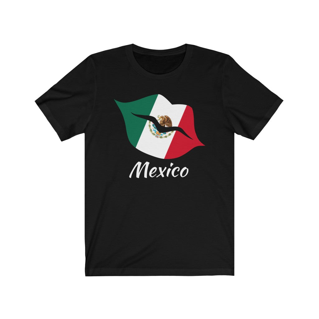 Mexico Lips Flag Premium Tee 2 - Unisex