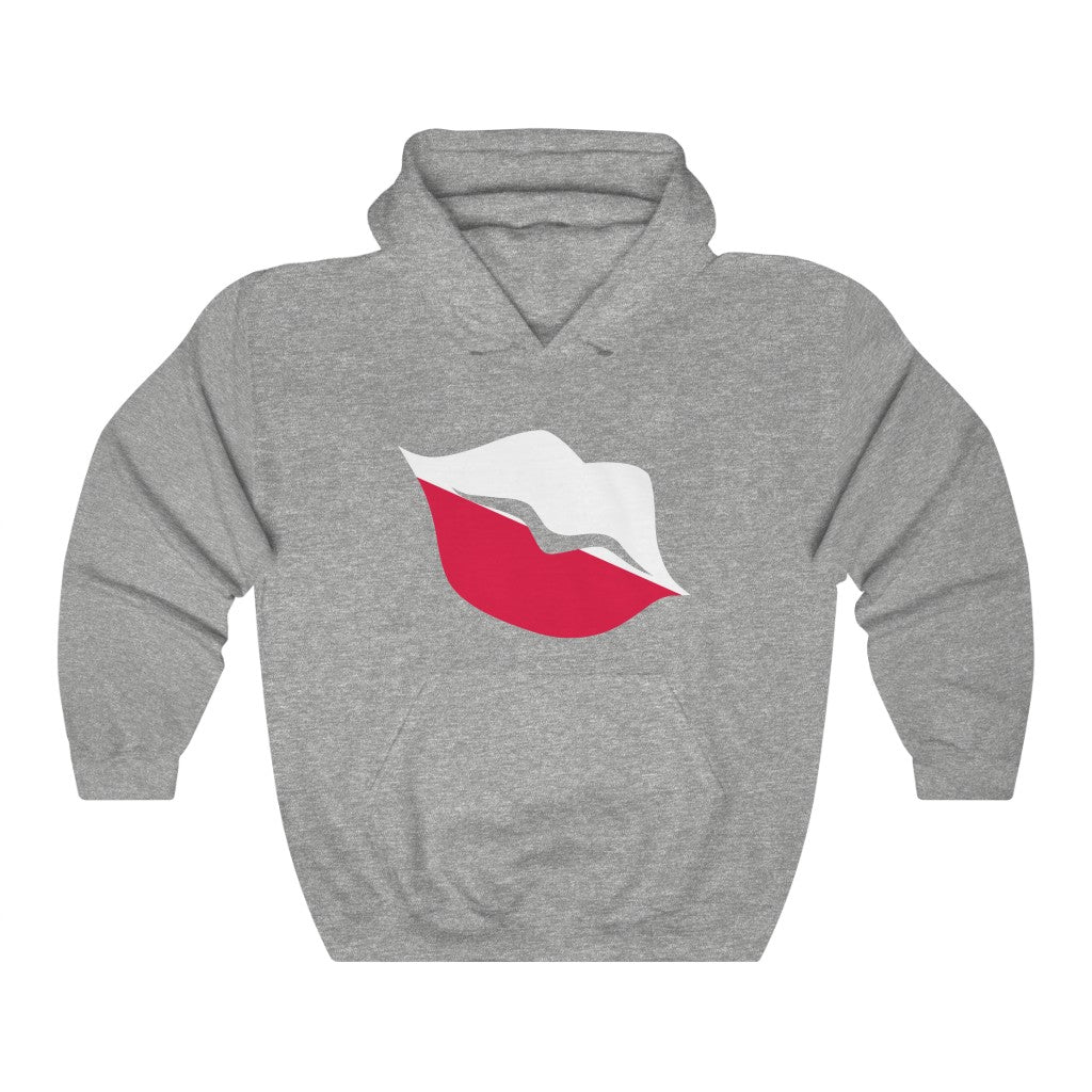 Poland Lips Flag Hoodie Sweatshirt - Unisex