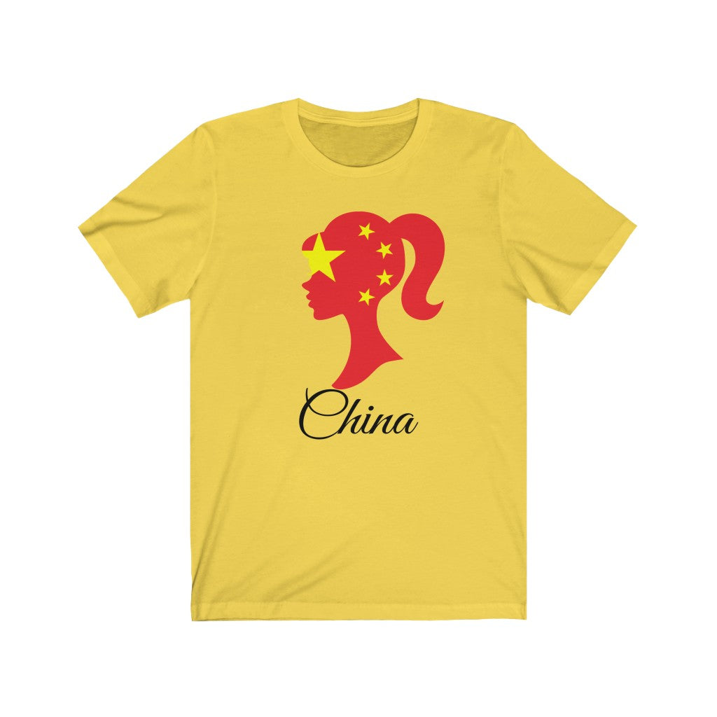 China Girl Flag Premium Tee 1 - Unisex