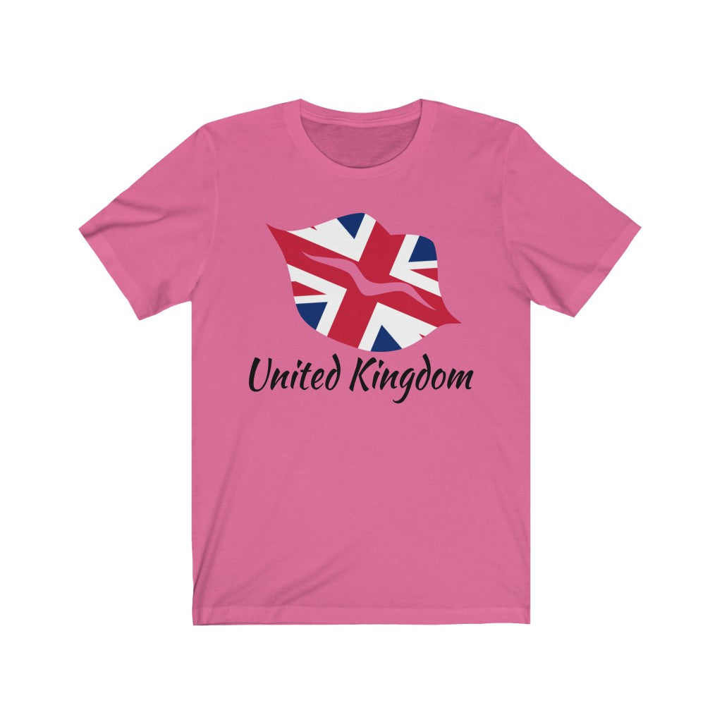 United Kingdom Lips Flag Premium Tee 1 - Unisex