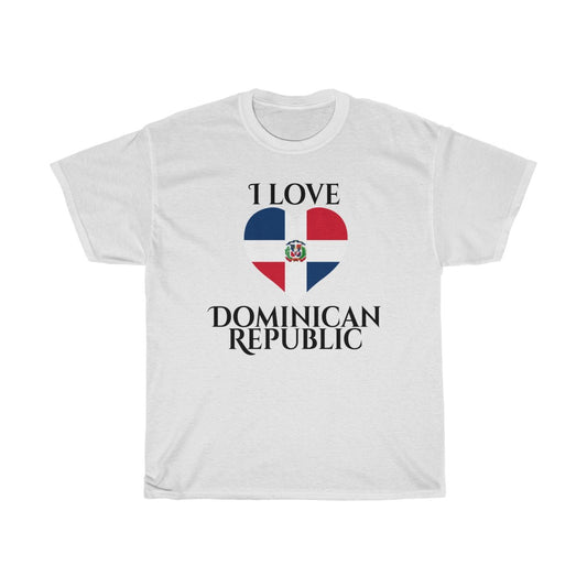 Dominican Republic Heart Flag Standard Tee 1 - Unisex