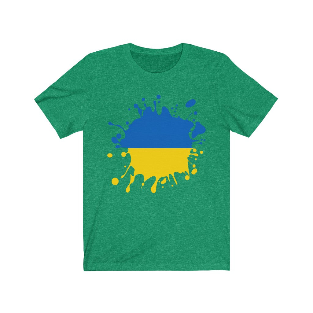 Ukraine Splat Flag Premium Tee - Unisex