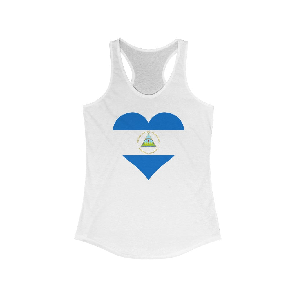 Nicaragua Heart Flag Tank - Women