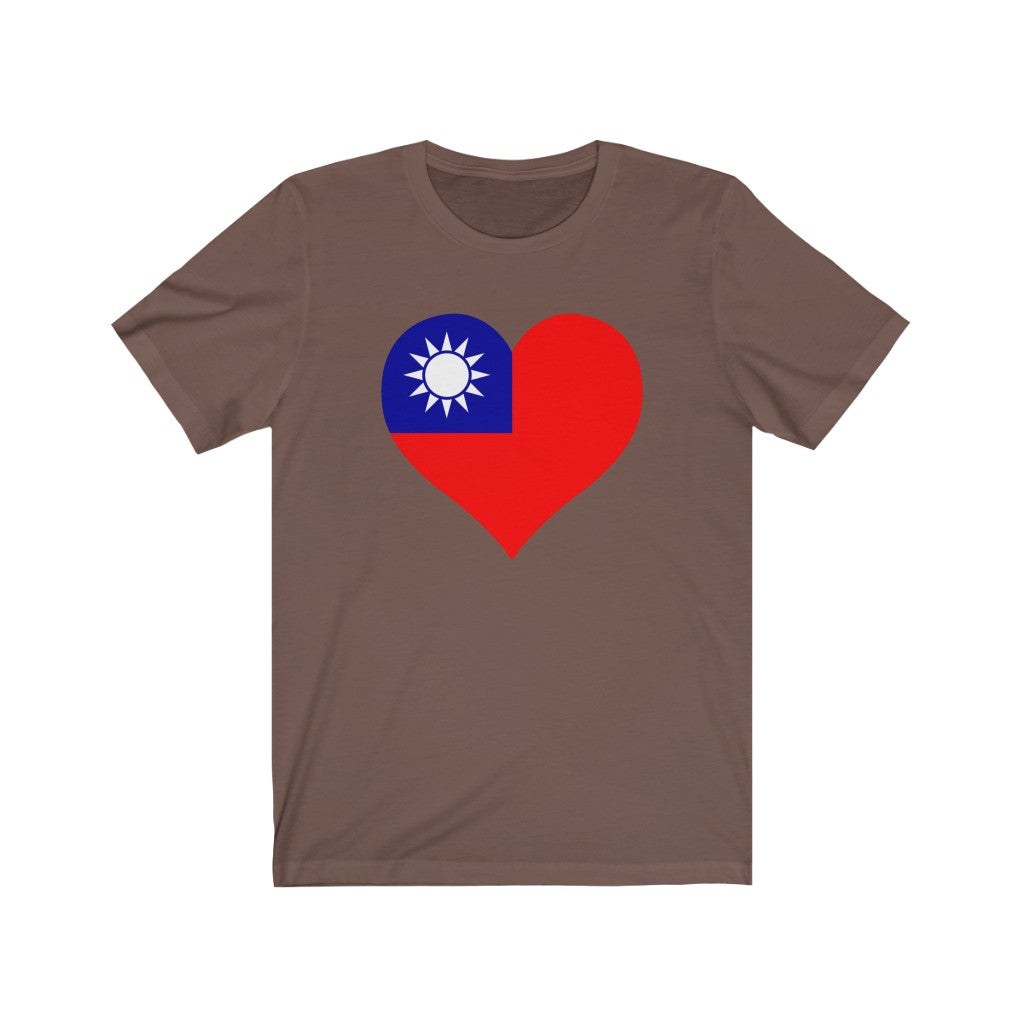 Republic of China - Taiwan Heart Flag Premium Tee - Unisex