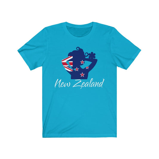 New Zealand Lady Flag Premium Tee 2 - Unisex