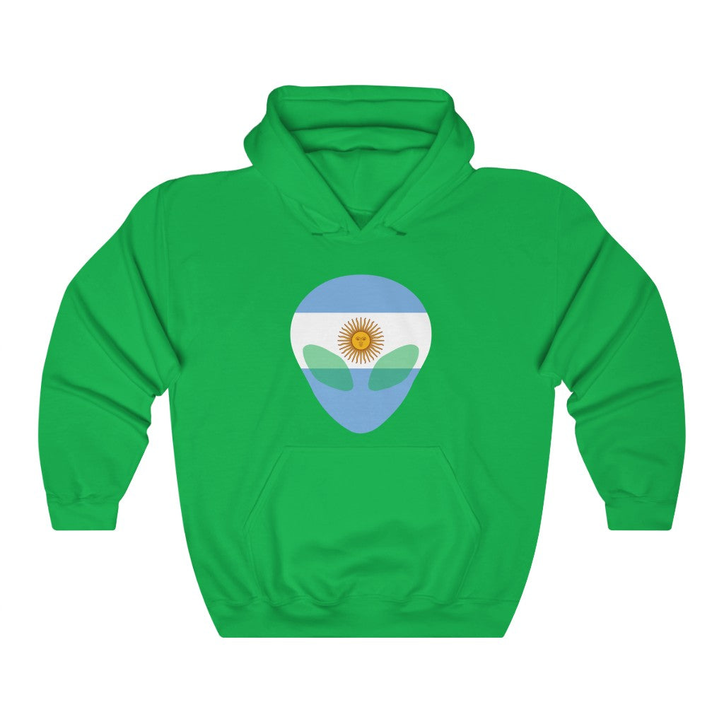 Argentina Alien Flag Hoodie Sweatshirt - Unisex