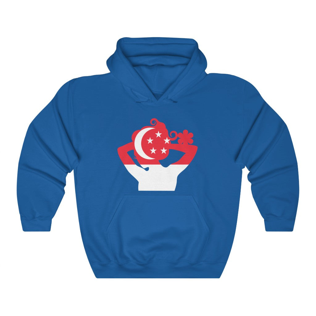 Singapore Lady Flag Hoodie Sweatshirt - Unisex