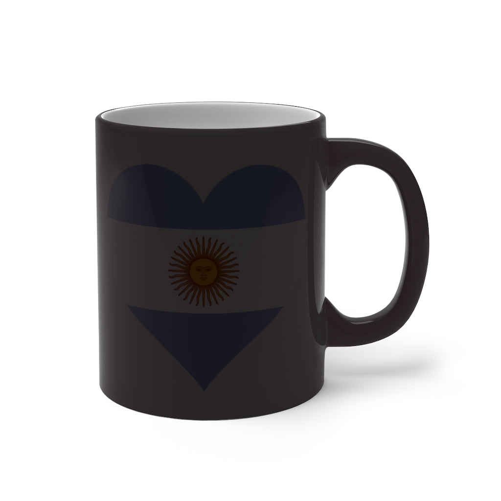 Argentina Heart Color Changing Mug