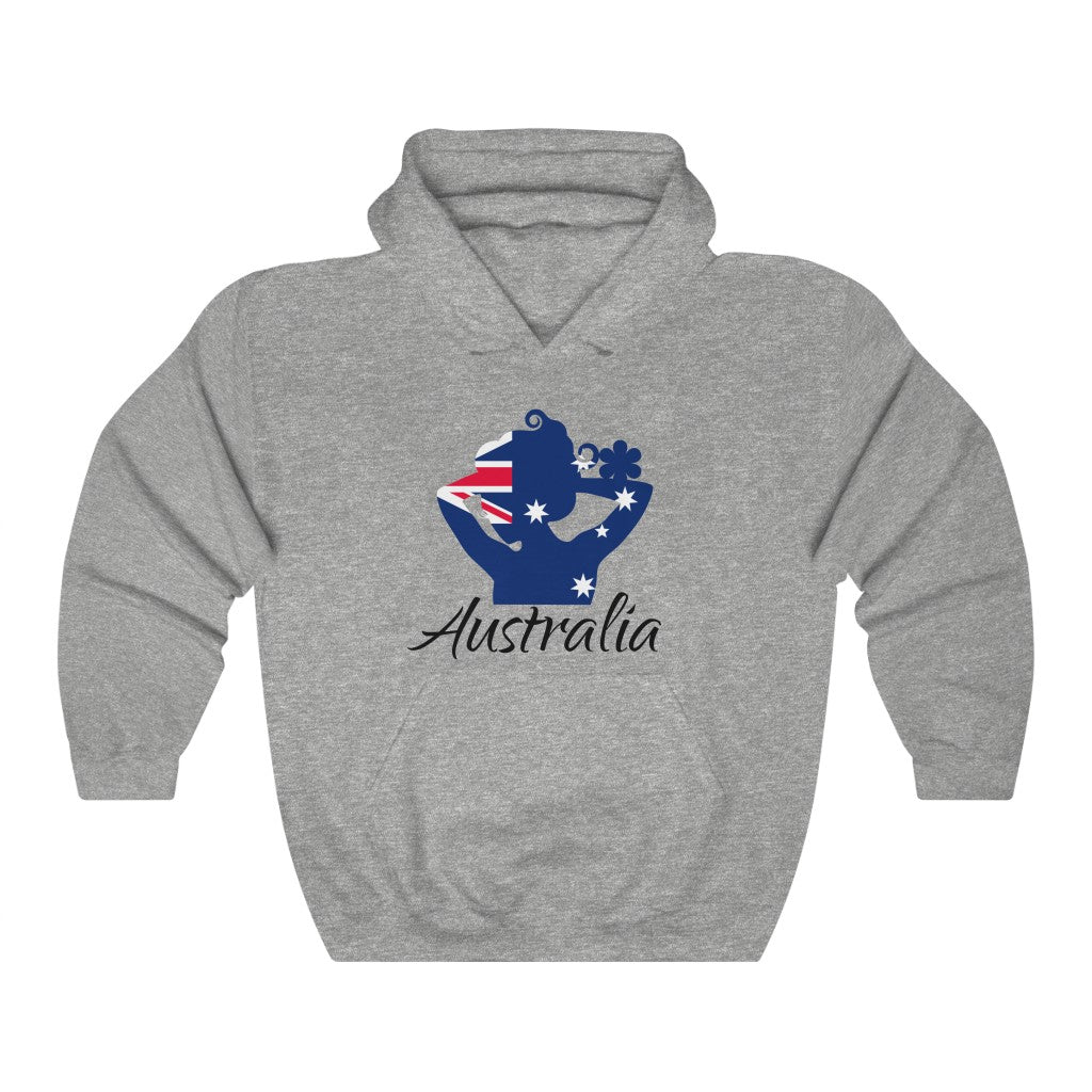Australia Lady Flag Hoodie Sweatshirt 1 - Unisex