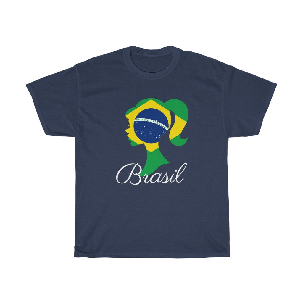 Brazil (Brasil) Girl Flag Standard Tee 2 - Unisex