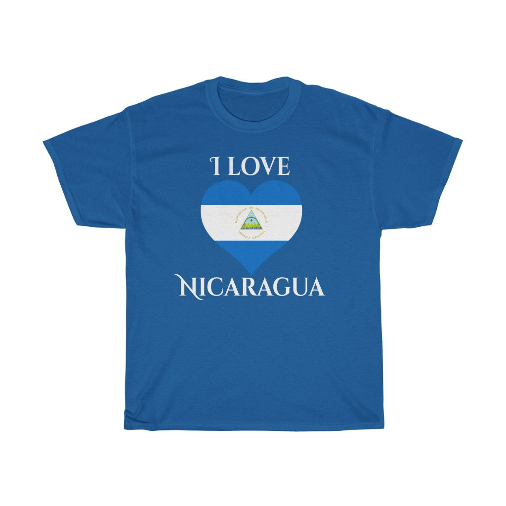 Nicaragua Heart Flag Standard Tee 2 - Unisex