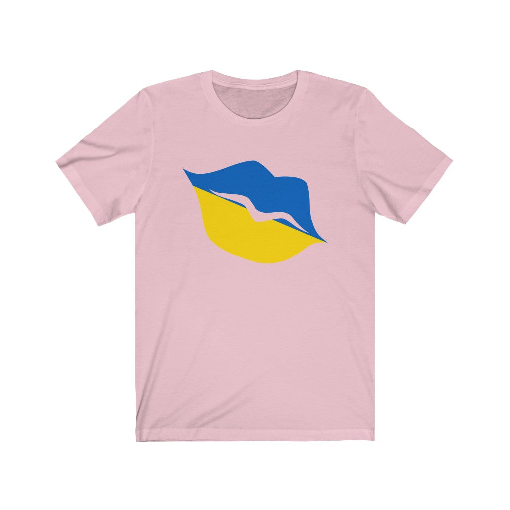 Ukraine Lips Flag Premium Tee - Unisex