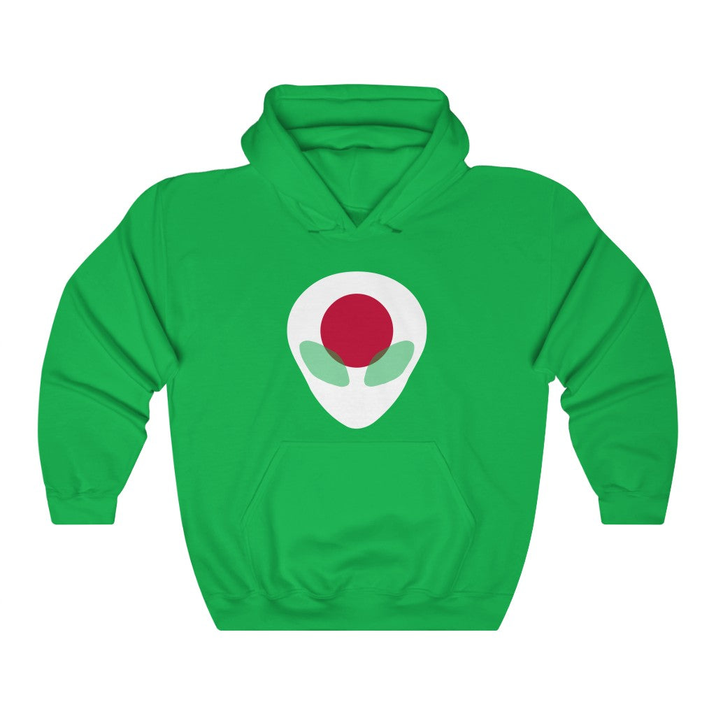 Japan Alien Flag Hoodie Sweatshirt - Unisex