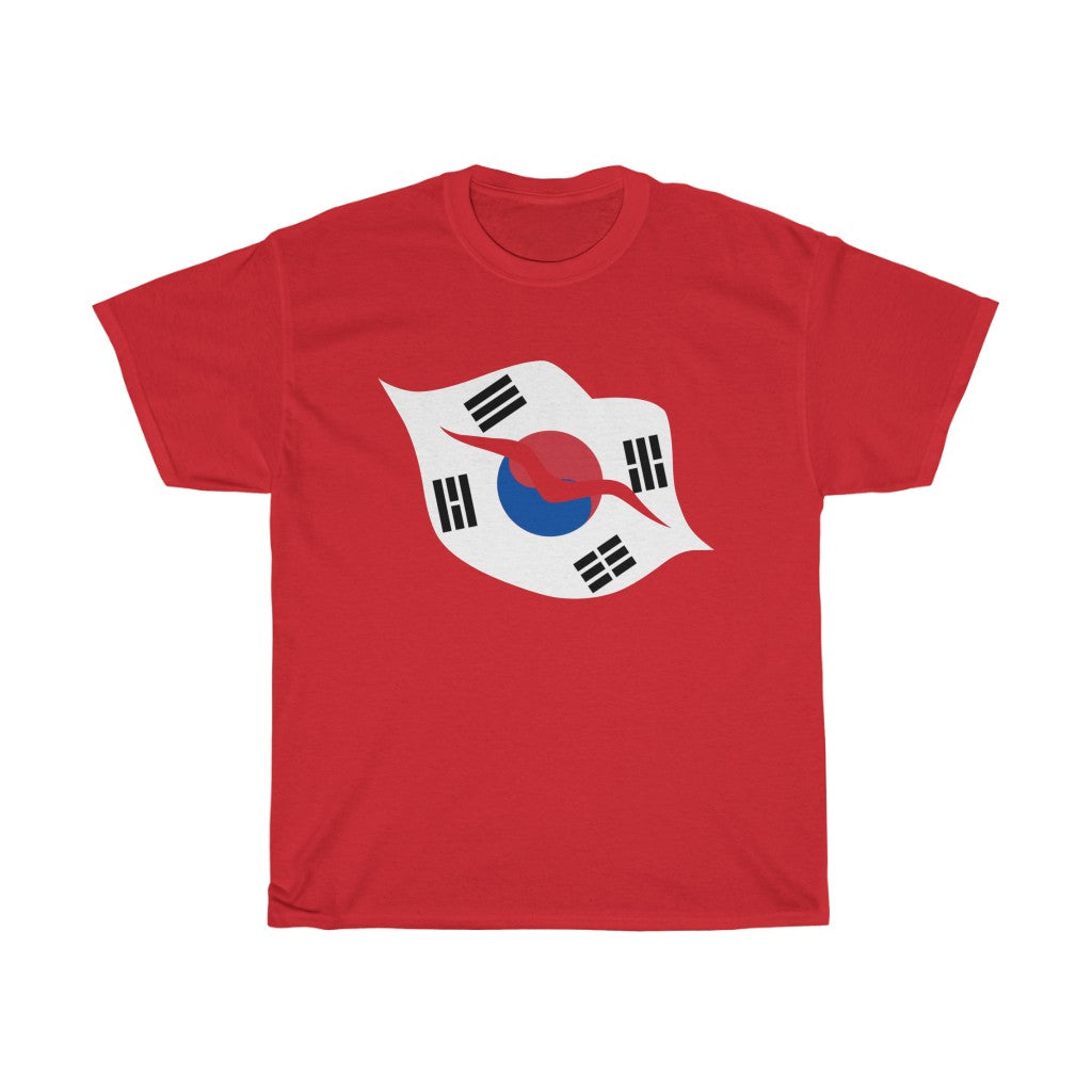 South Korea Lips Flag Standard Tee - Unisex