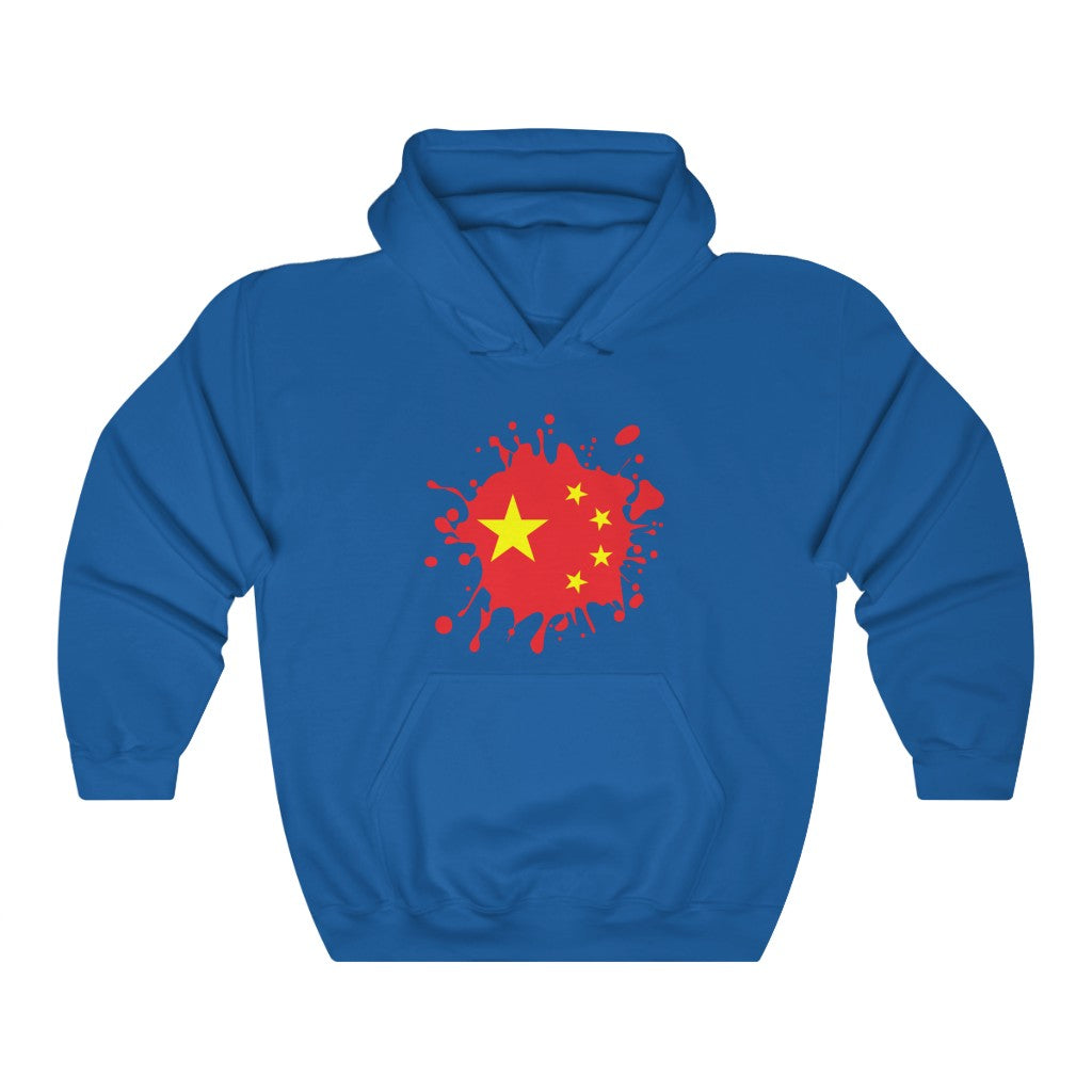 China Splat Flag Hoodie Sweatshirt - Unisex