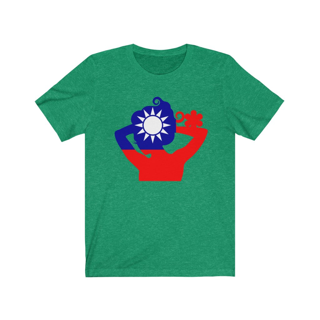 Republic of China - Taiwan Lady Flag Premium Tee - Unisex