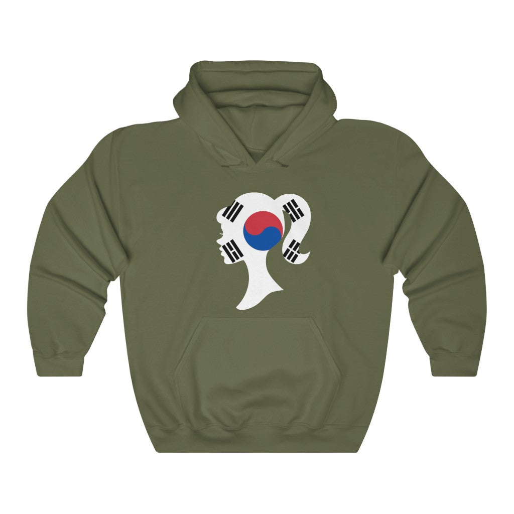 South Korea Girl Flag Hoodie Sweatshirt - Unisex