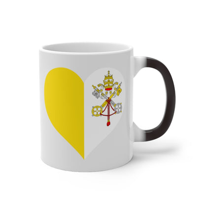 Holy See Heart Color Changing Mug