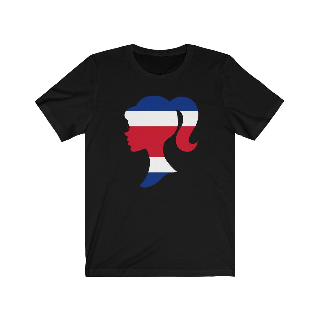 Costa Rica Girl Flag Premium Tee - Unisex