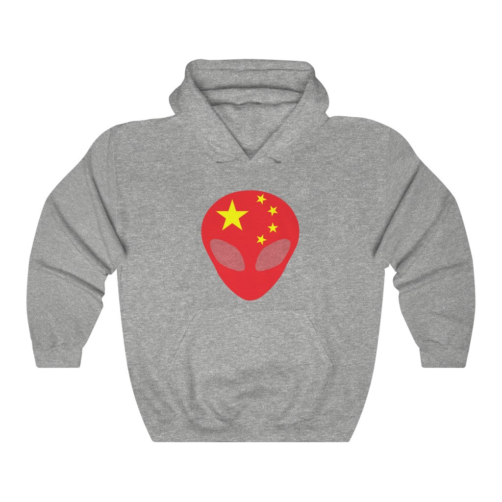 China Alien Flag Hoodie Sweatshirt - Unisex