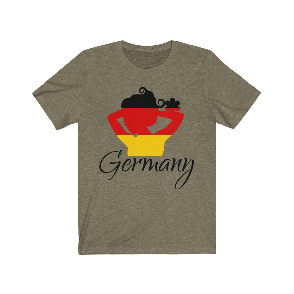 Germany Lady Flag Premium Tee 1 - Unisex