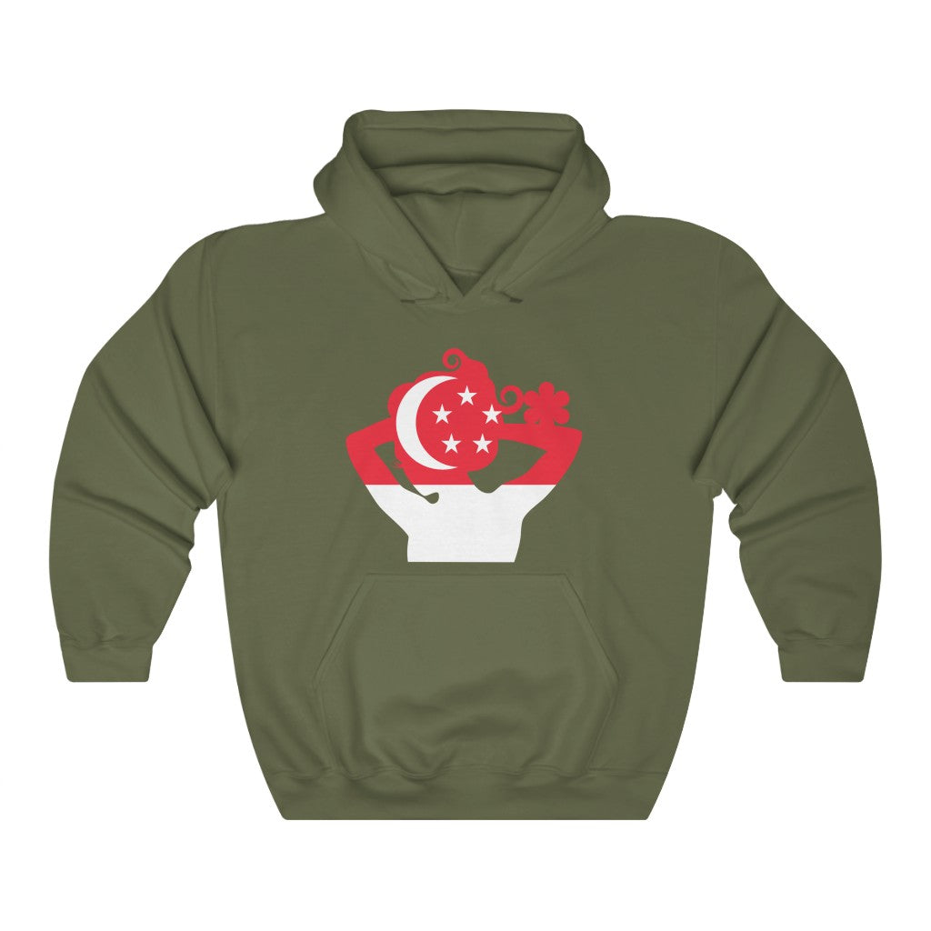 Singapore Lady Flag Hoodie Sweatshirt - Unisex