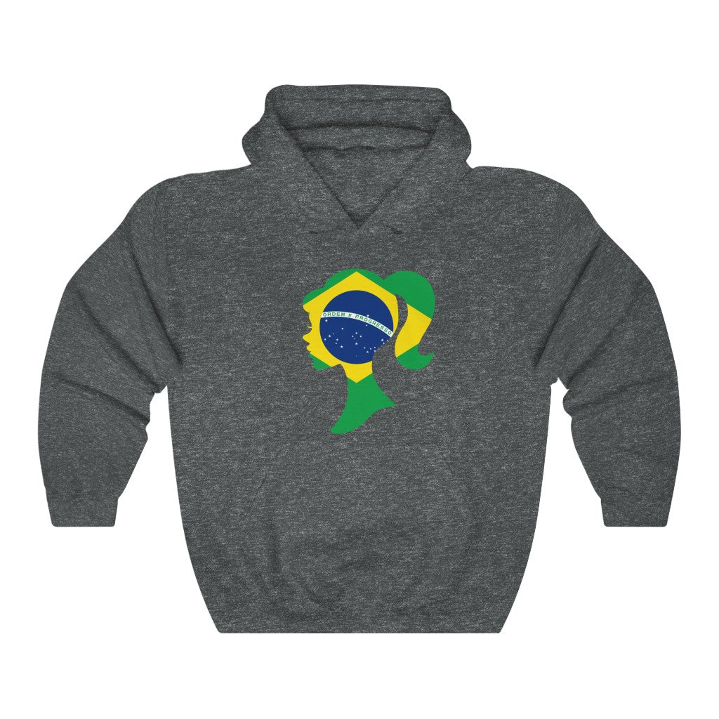 Brazil Girl Flag Hoodie Sweatshirt - Unisex