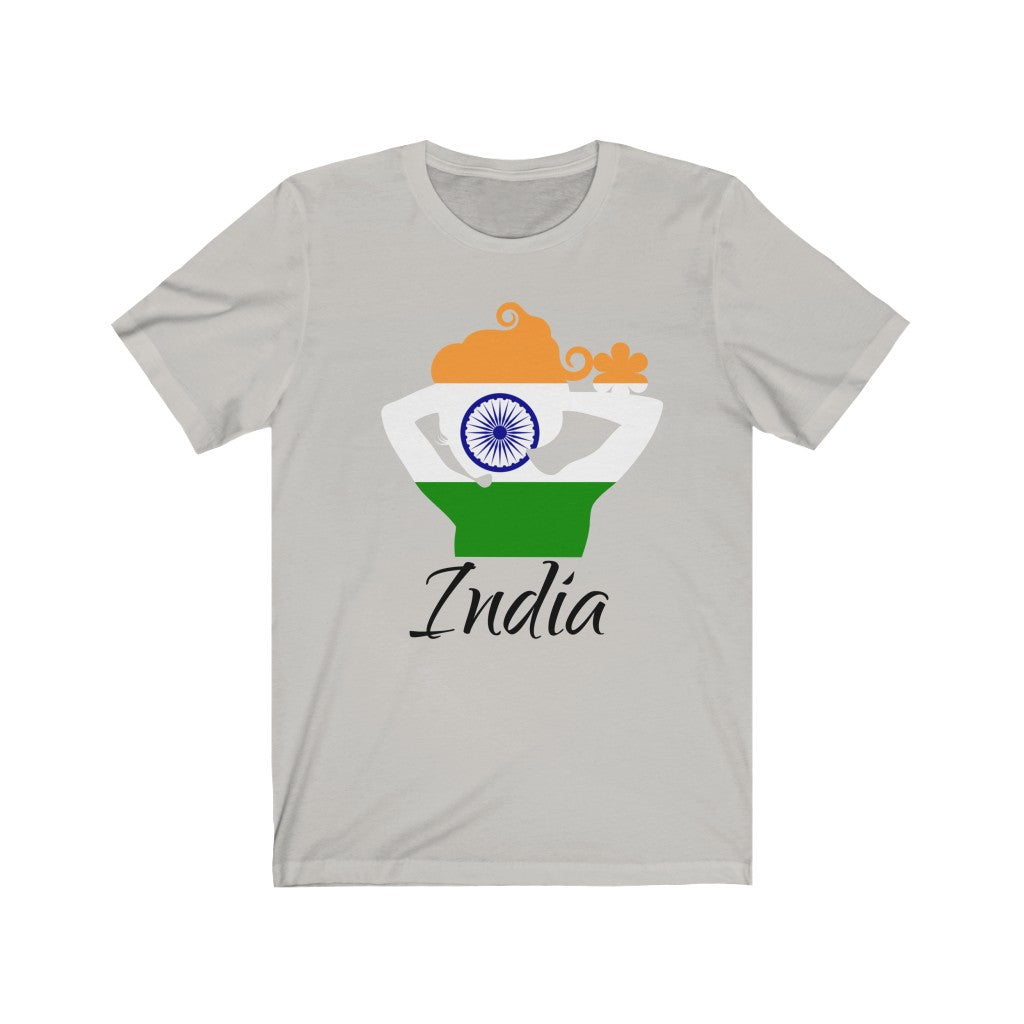 India Lady Flag Premium Tee 1 - Unisex