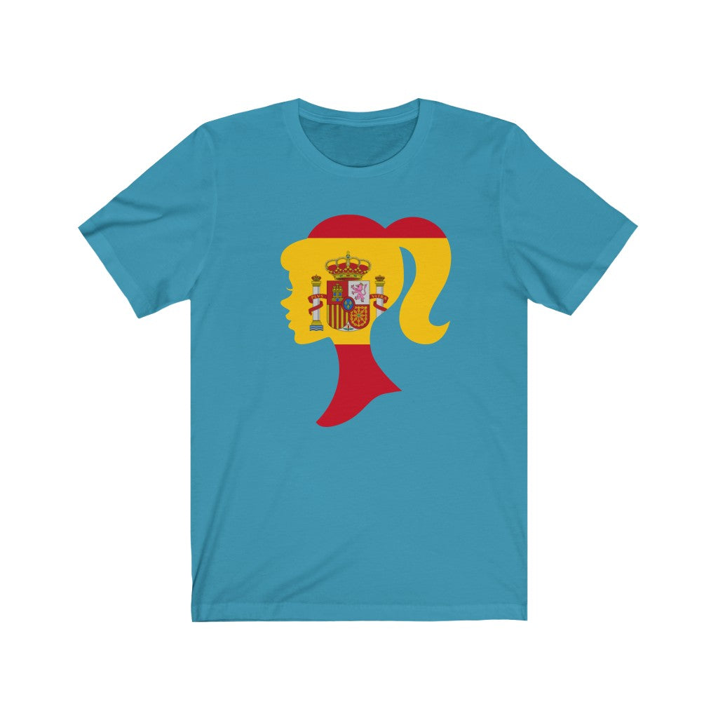Spain Girl Flag Premium Tee - Unisex