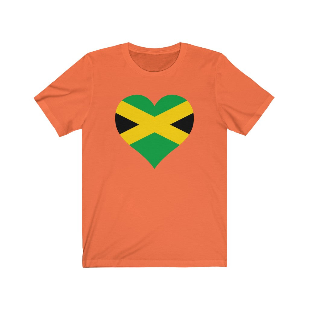 Jamaica  Heart Flag Premium Tee - Unisex