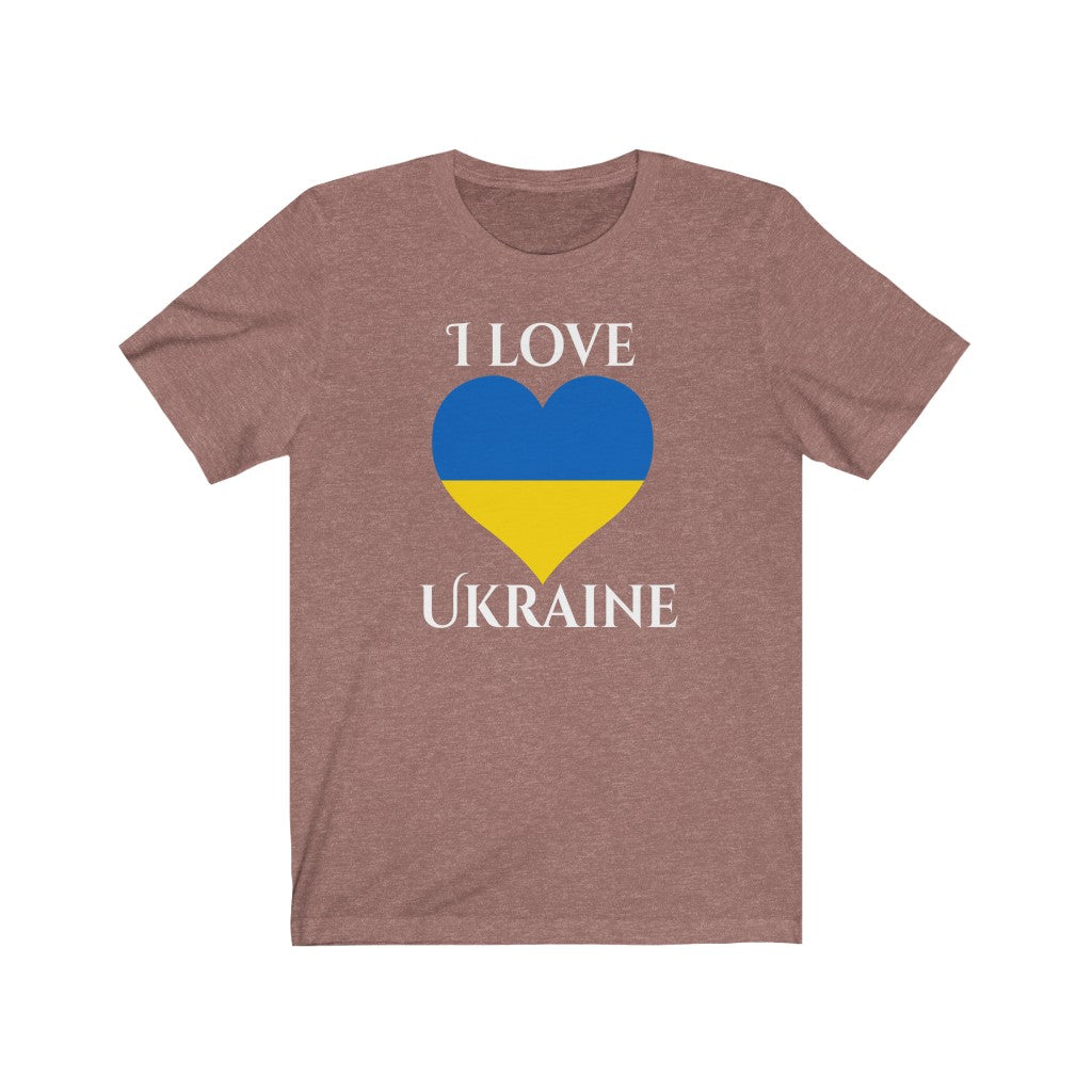 Ukraine Heart Flag Premium Tee 2 - Unisex