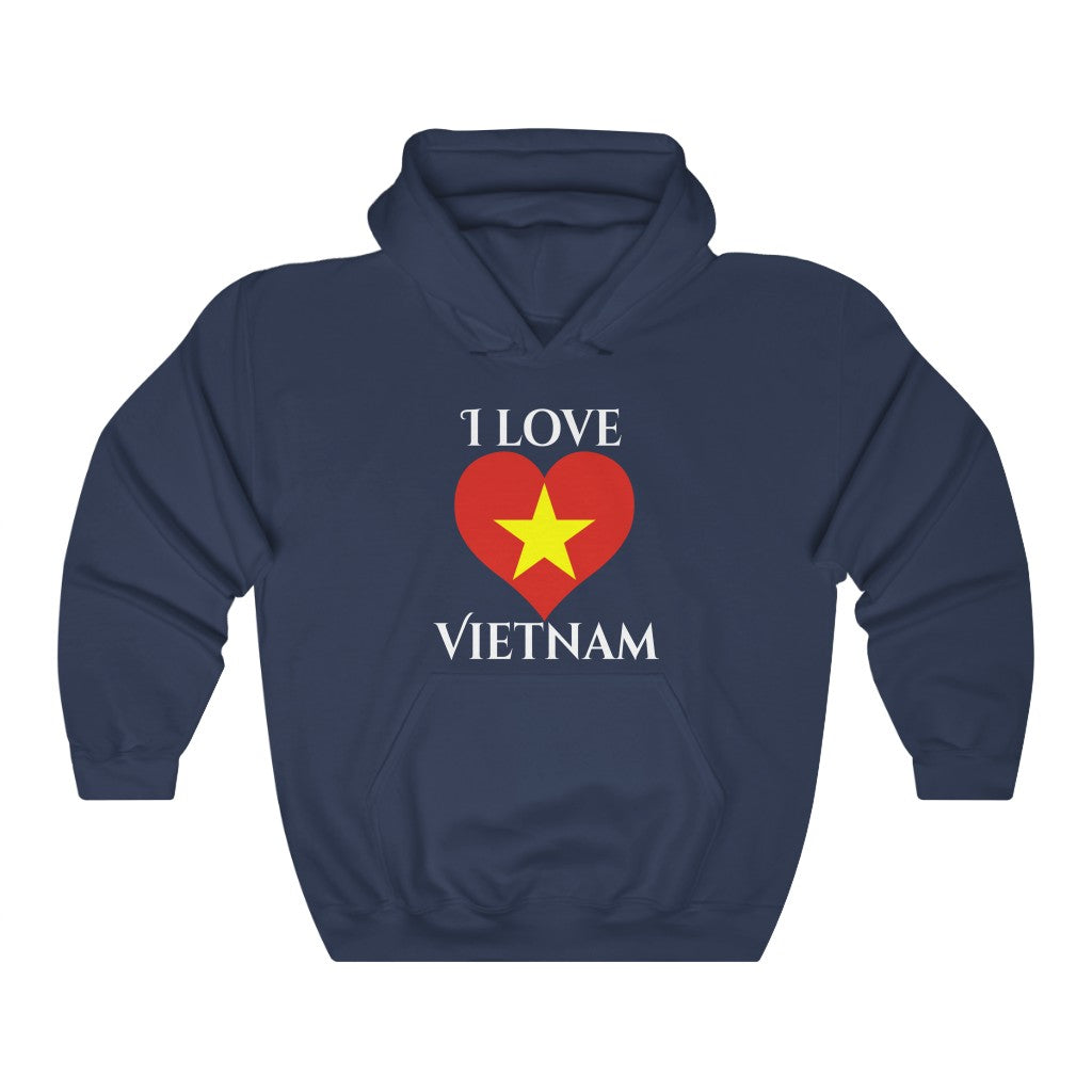 Vietnam Heart Flag Hoodie Sweatshirt 2 - Unisex