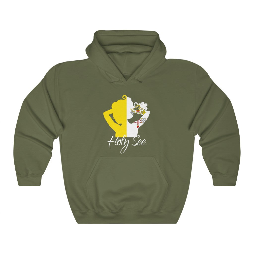 Holy See Lady Flag Hoodie Sweatshirt 2 - Unisex