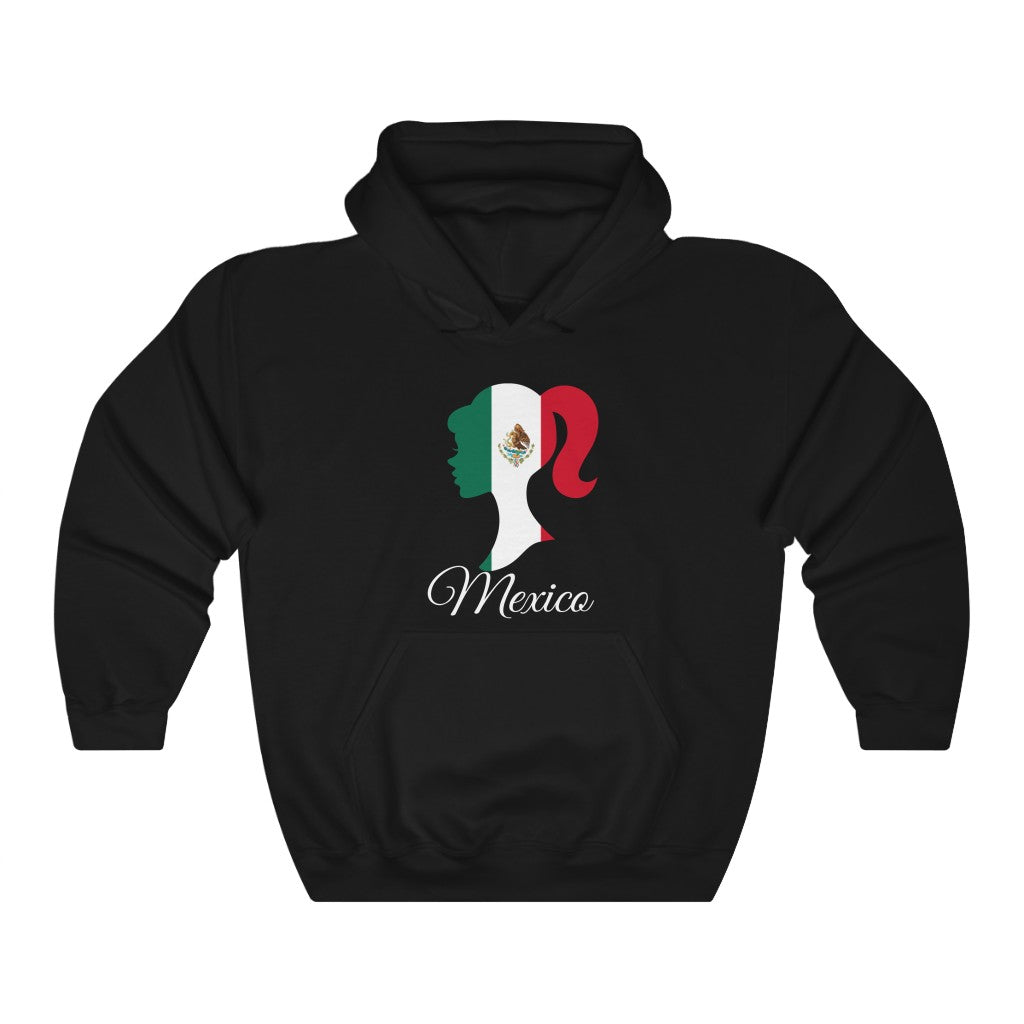 Mexico Girl Flag Hoodie Sweatshirt 2 - Unisex