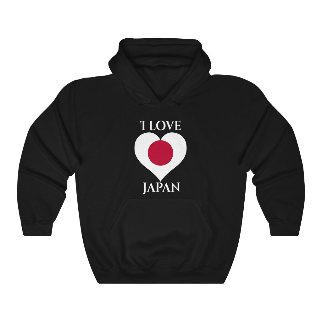 Japan Heart Flag Hoodie Sweatshirt 2 - Unisex