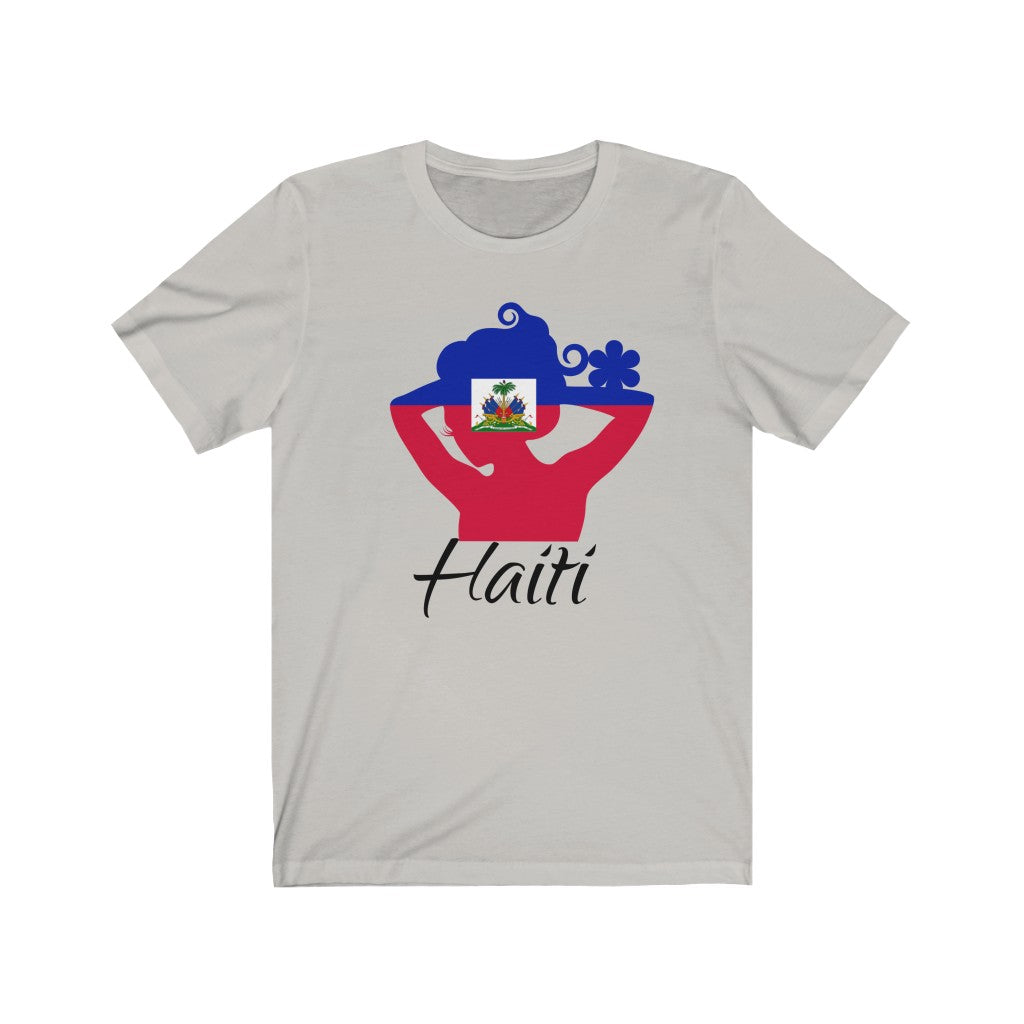 Haiti Lady Flag Premium Tee 1 - Unisex