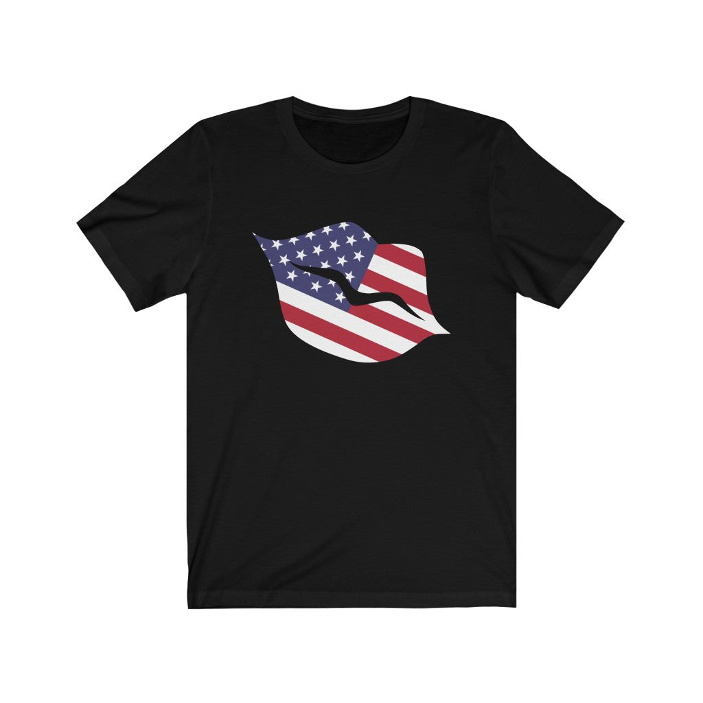 United States of America Lips Flag Premium Tee - Unisex