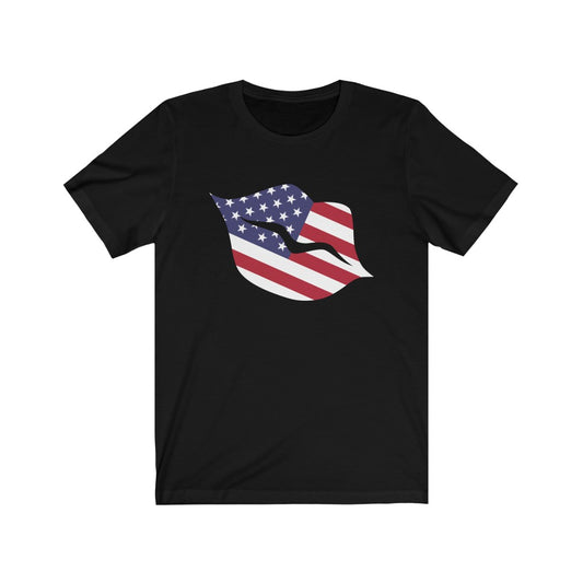 United States of America Lips Flag Premium Tee - Unisex