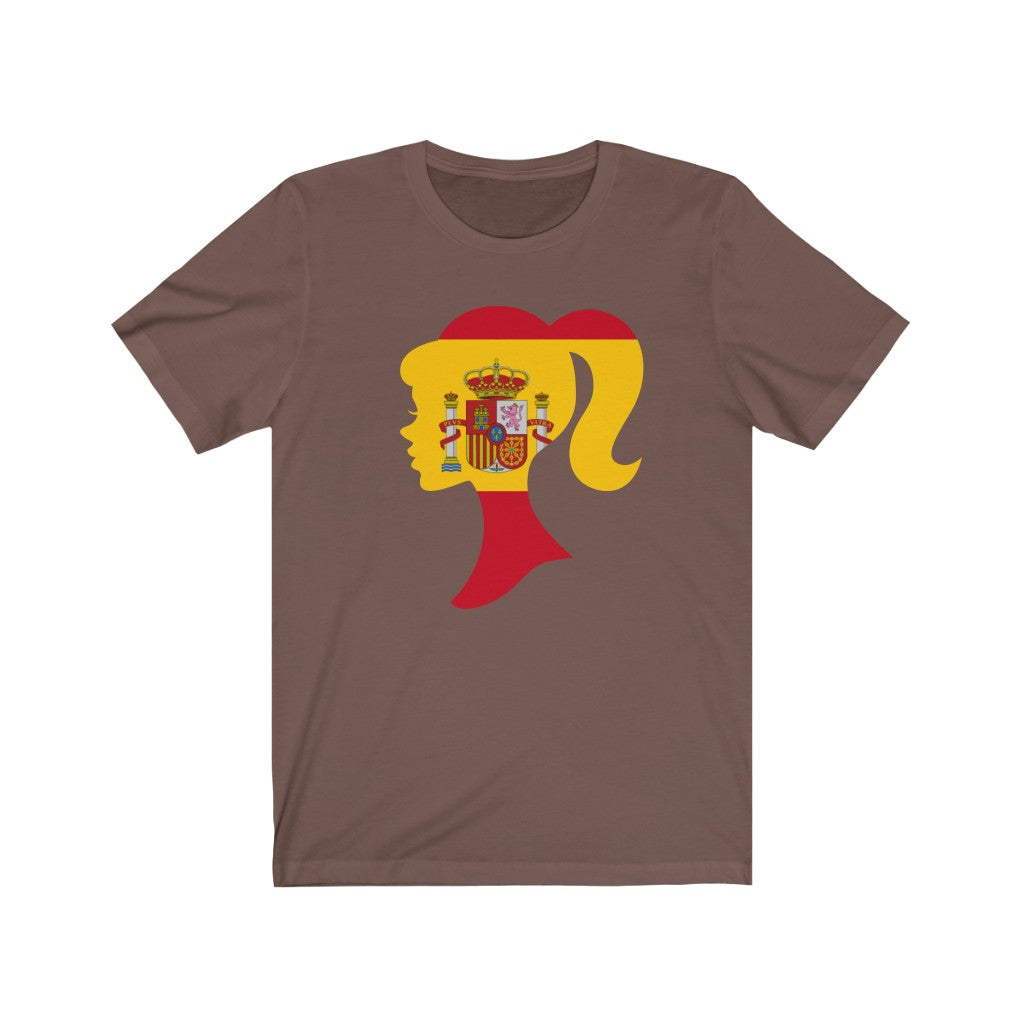 Spain Girl Flag Premium Tee - Unisex