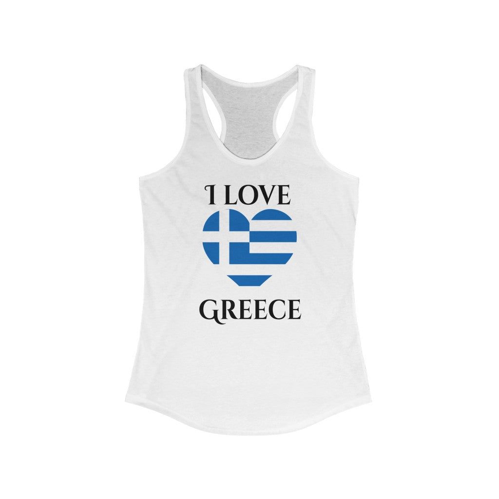 Greece Heart Flag Tank 1 - Women