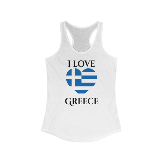 Greece Heart Flag Tank 1 - Women