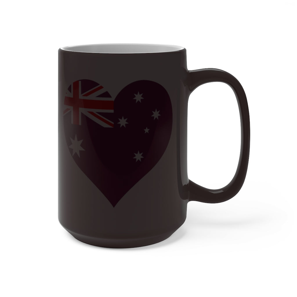 Australia Heart Color Changing Mug