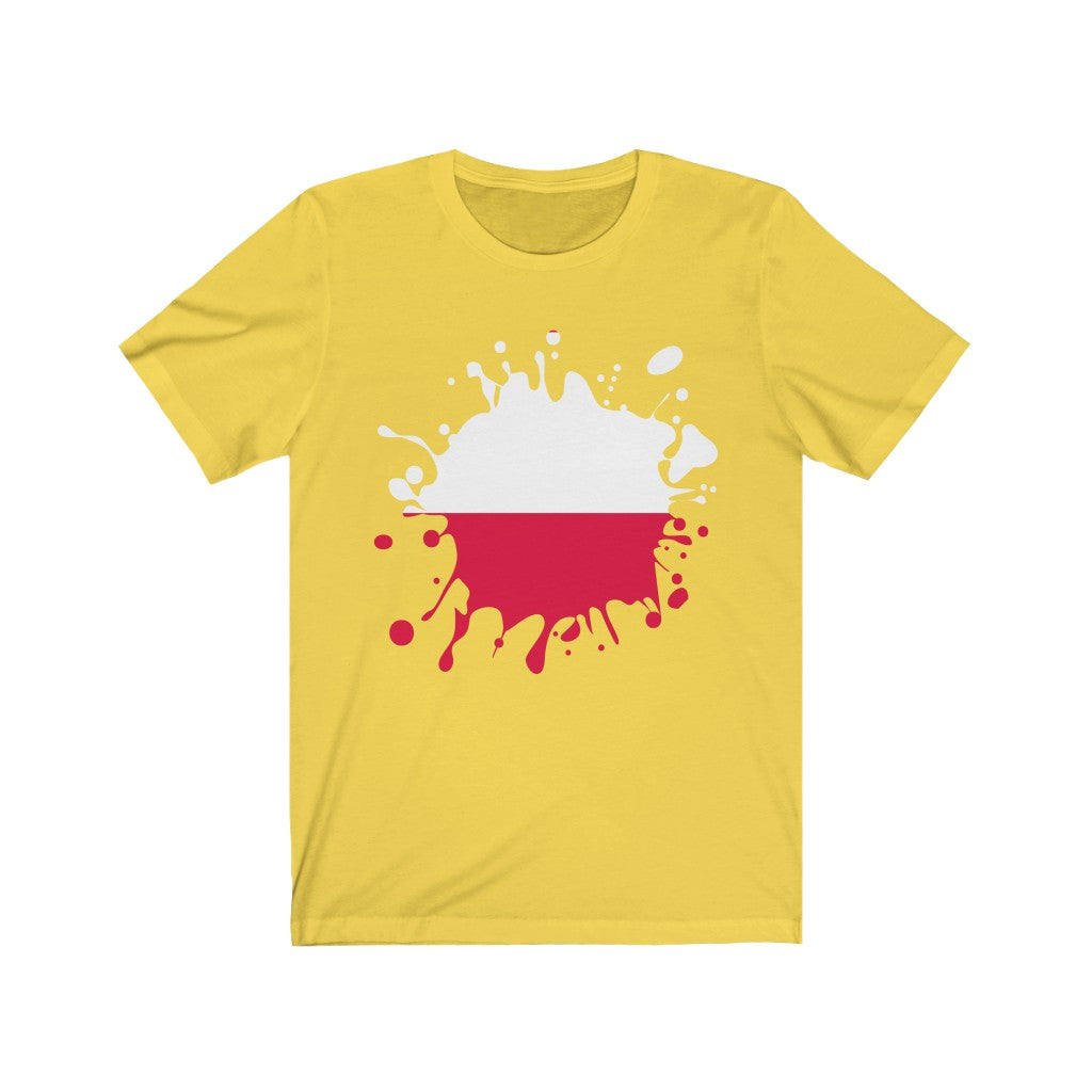 Poland Splat Flag Premium Tee - Unisex