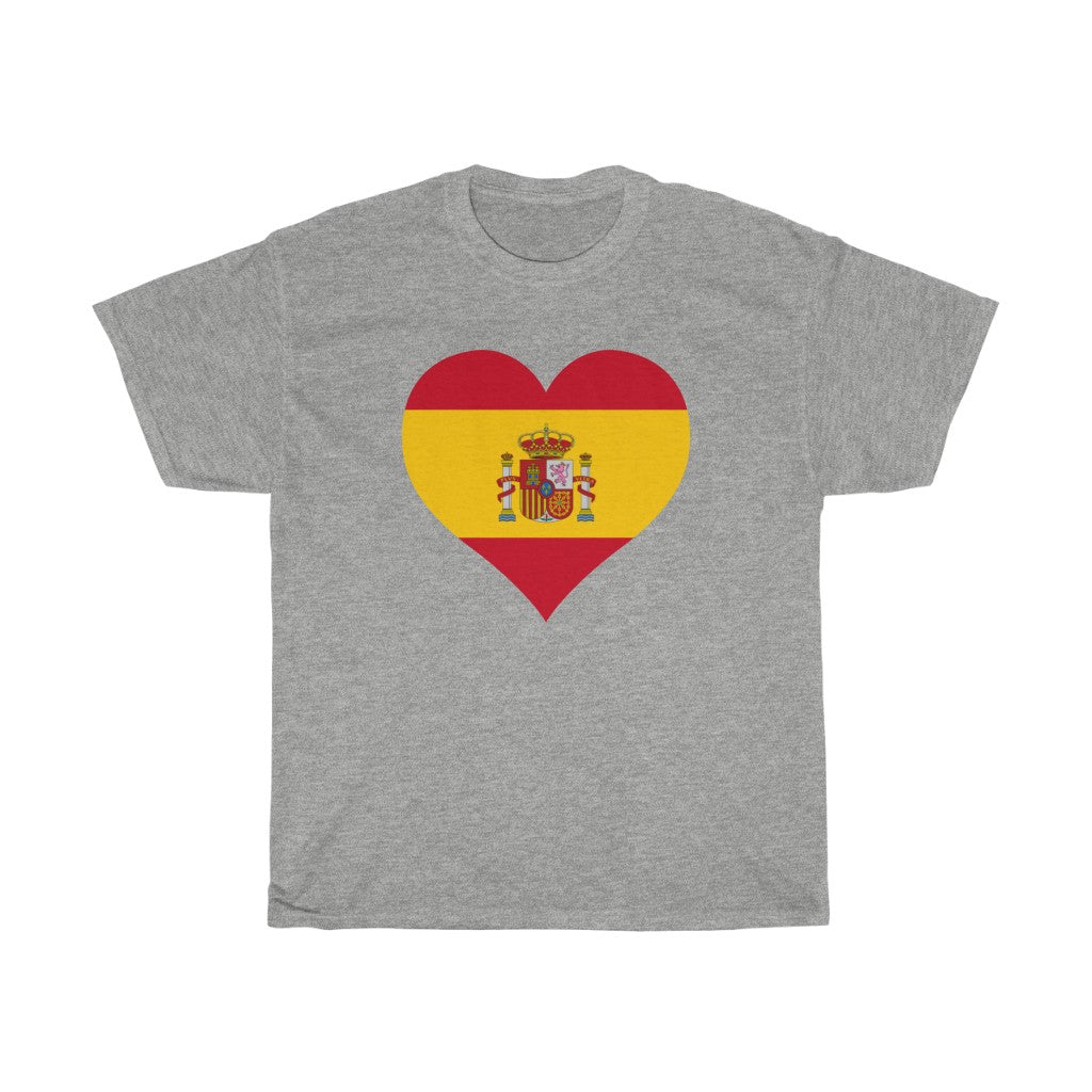 Spain Heart Flag Standard Tee - Unisex