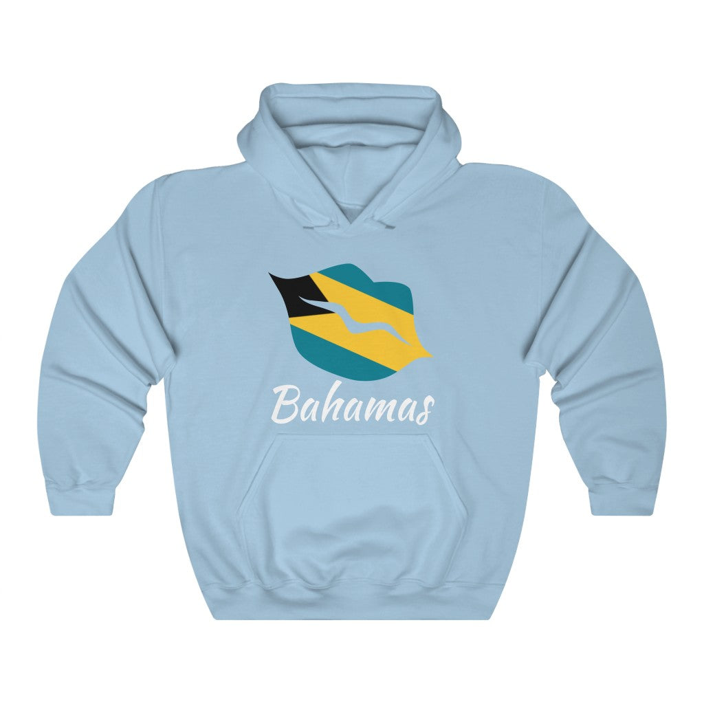 Bahamas Lips Flag Hoodie Sweatshirt 2 - Unisex