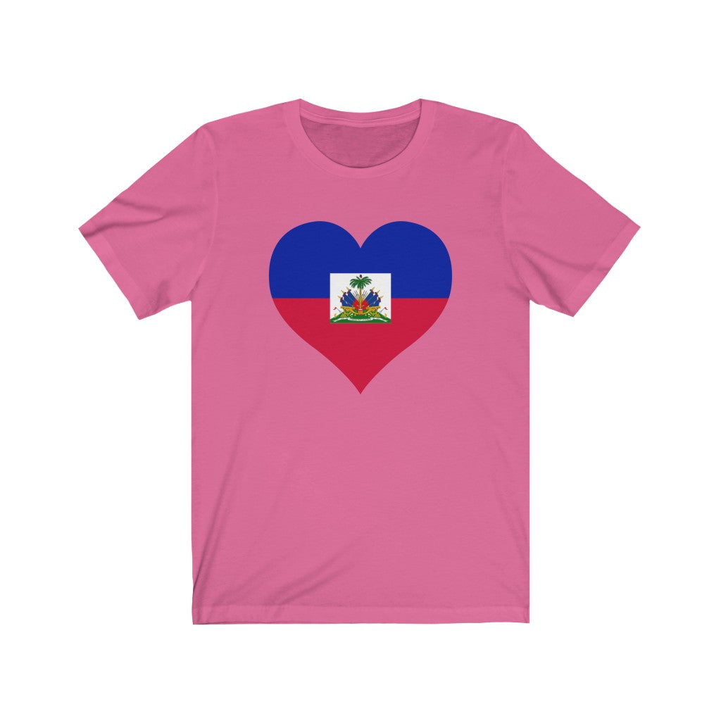 Haiti Heart Flag Premium Tee - Unisex